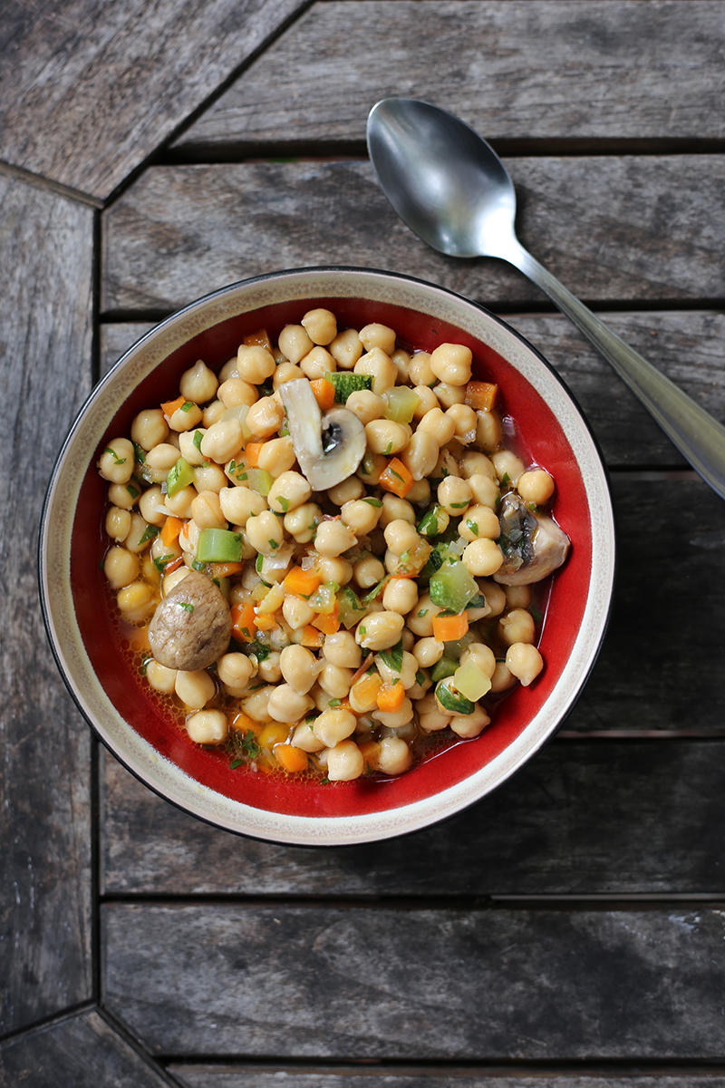 GARBANZOS CON VEGETALES - 250 gramos